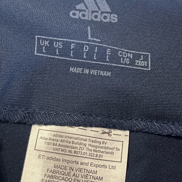 ADIDAS Women’s Ankle Pull on Pants Large Navy Blue Golf Outdoors MSRP $80 NWT - Picture 7 of 12